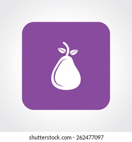 Very Useful Flat Icon of Pear. Eps-10.