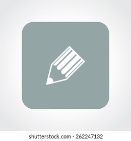Very Useful Flat Icon of Pencil. Eps-10.