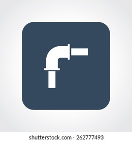 Very Useful Flat Icon of pipe. Eps-10.