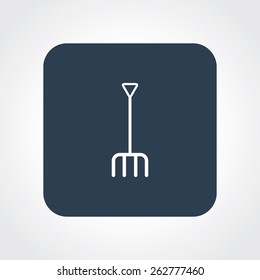 Very Useful Flat Icon of pitchfork. Eps-10.
