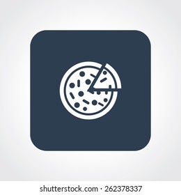 Very Useful Flat Icon of pizza. Eps-10.