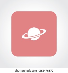 Very Useful Flat Icon of a Planet. Eps-10.