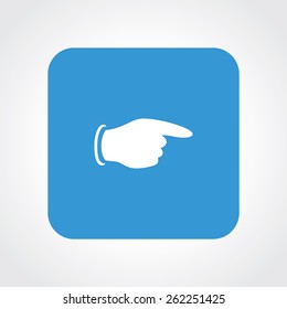 Very Useful Flat Icon of Pointing Finger. Eps-10.