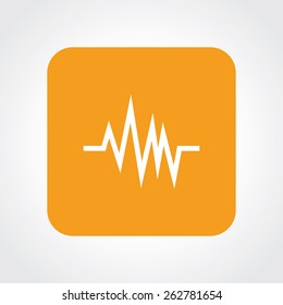 Very Useful Flat Icon of Pulse. Eps-10.