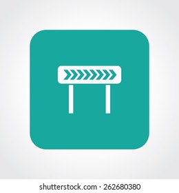 Very Useful Flat Icon of Right Diversion. Eps-10.