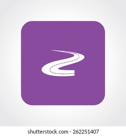 Very Useful Flat Icon of Road. Eps-10.