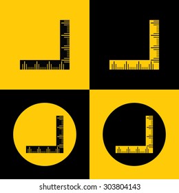 Very Useful Flat Icon of Ruler. Eps-10.