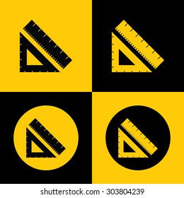 Very Useful Flat Icon of Ruler. Eps-10.