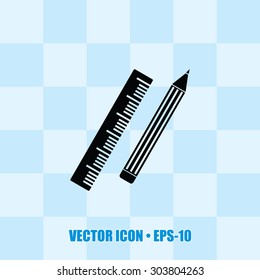 Very Useful Flat Icon of Ruler. Eps-10.