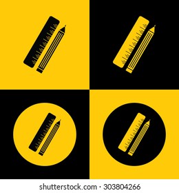 Very Useful Flat Icon of Ruler. Eps-10.