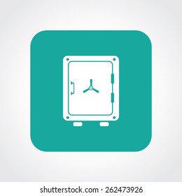 Very Useful Flat Icon of Safe. Eps-10.