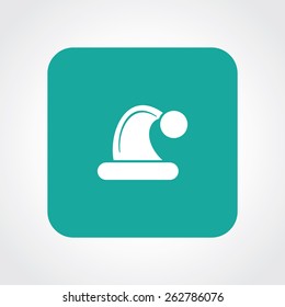 Very Useful Flat Icon of Santa Cap. Eps-10.