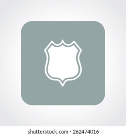 Very Useful Flat Icon of shield. Eps-10.