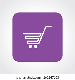 Very Useful Flat Icon of Shopping Cart. Eps-10.