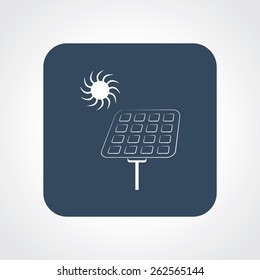 Very Useful Flat Icon of solar panel. Eps-10.