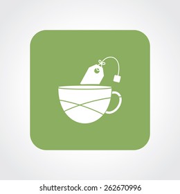 Very Useful Flat Icon of Tea/Coffee Cup. Eps-10.