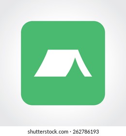Very Useful Flat Icon of tent. Eps-10.