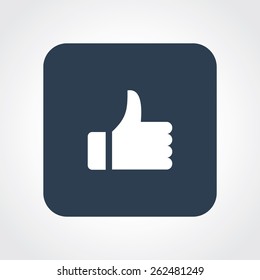 Very Useful Flat Icon of thumbs up. Eps-10.