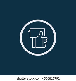 Very Useful Flat Icon of thumbs up