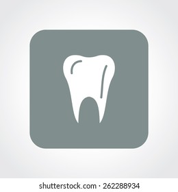Very Useful Flat Icon of tooth. Eps-10.