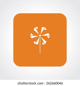 Very Useful Flat Icon of toy wind mill. Eps-10.