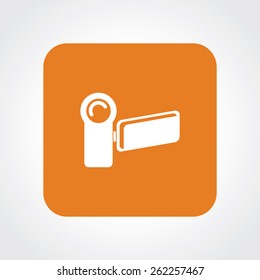 Very Useful Flat Icon of video camera. Eps-10.