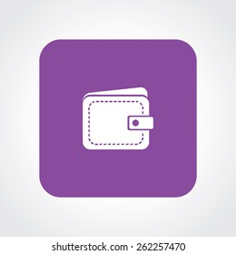 Very Useful Flat Icon of wallet. Eps-10.