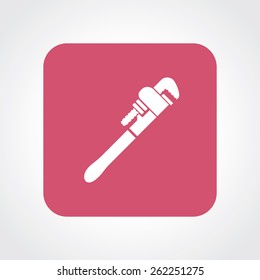 Very Useful Flat Icon of Wrench. Eps-10.