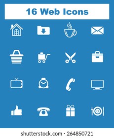 Very Useful Flat Web Icons on UI Colors. Eps-10.