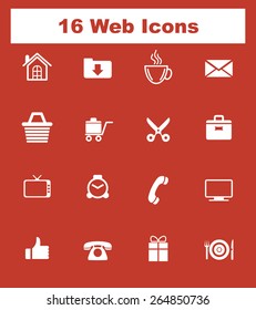 Very Useful Flat Web Icons on UI Colors. Eps-10.