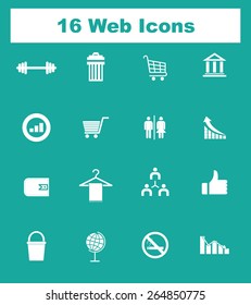 Very Useful Flat Web Icons on UI Colors. Eps-10.