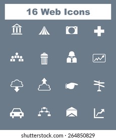 Very Useful Flat Web Icons on UI Colors. Eps-10.