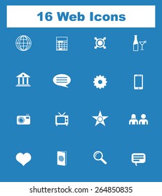 Very Useful Flat Web Icons on UI Colors. Eps-10.