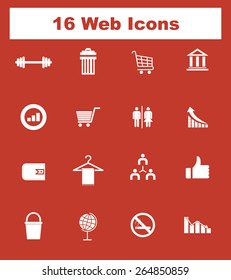 Very Useful Flat Web Icons on UI Colors. Eps-10.