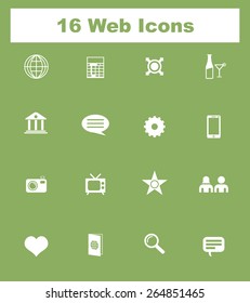 Very Useful Flat Web Icons on UI Colors. Eps-10.