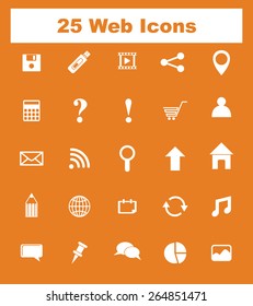 Very Useful Flat Web Icons on UI Colors. Eps-10.