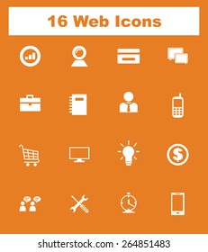 Very Useful Flat Web Icons on UI Colors. Eps-10.