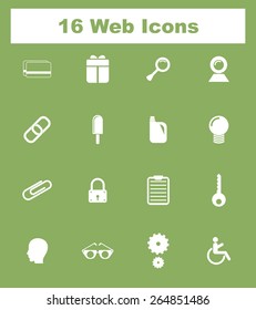 Very Useful Flat Web Icons on UI Colors. Eps-10.