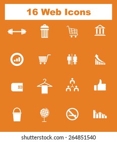 Very Useful Flat Web Icons on UI Colors. Eps-10.