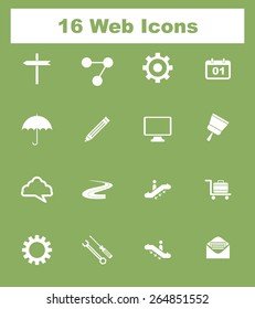 Very Useful Flat Web Icons on UI Colors. Eps-10.