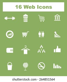 Very Useful Flat Web Icons on UI Colors. Eps-10.