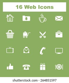 Very Useful Flat Web Icons on UI Colors. Eps-10.