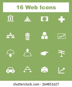 Very Useful Flat Web Icons on UI Colors. Eps-10.