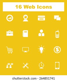 Very Useful Flat Web Icons on UI Colors. Eps-10.