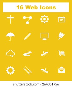 Very Useful Flat Web Icons on UI Colors. Eps-10.