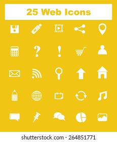 Very Useful Flat Web Icons on UI Colors. Eps-10.