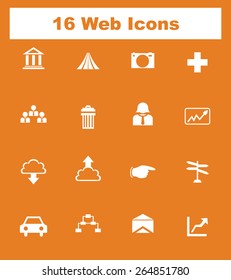 Very Useful Flat Web Icons on UI Colors. Eps-10.