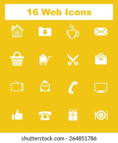 Very Useful Flat Web Icons on UI Colors. Eps-10.