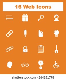 Very Useful Flat Web Icons on UI Colors. Eps-10.