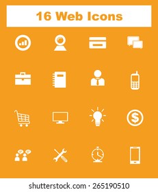 Very Useful Flat Web Icons on UI Colors. Eps-10.